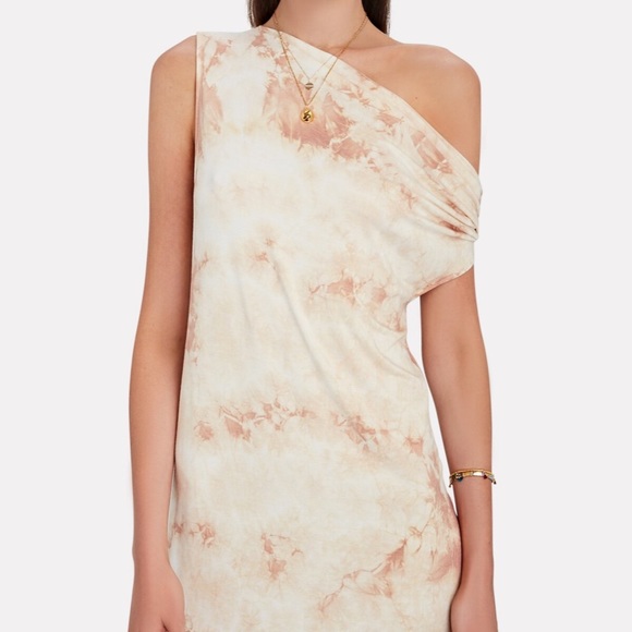 Enza Costa One Shoulder Tie Dye Jersey Dress size XS - Picture 2 of 6